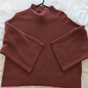 Marla Wynne Mock Neck Sweater 3/4 length sleevesSize L